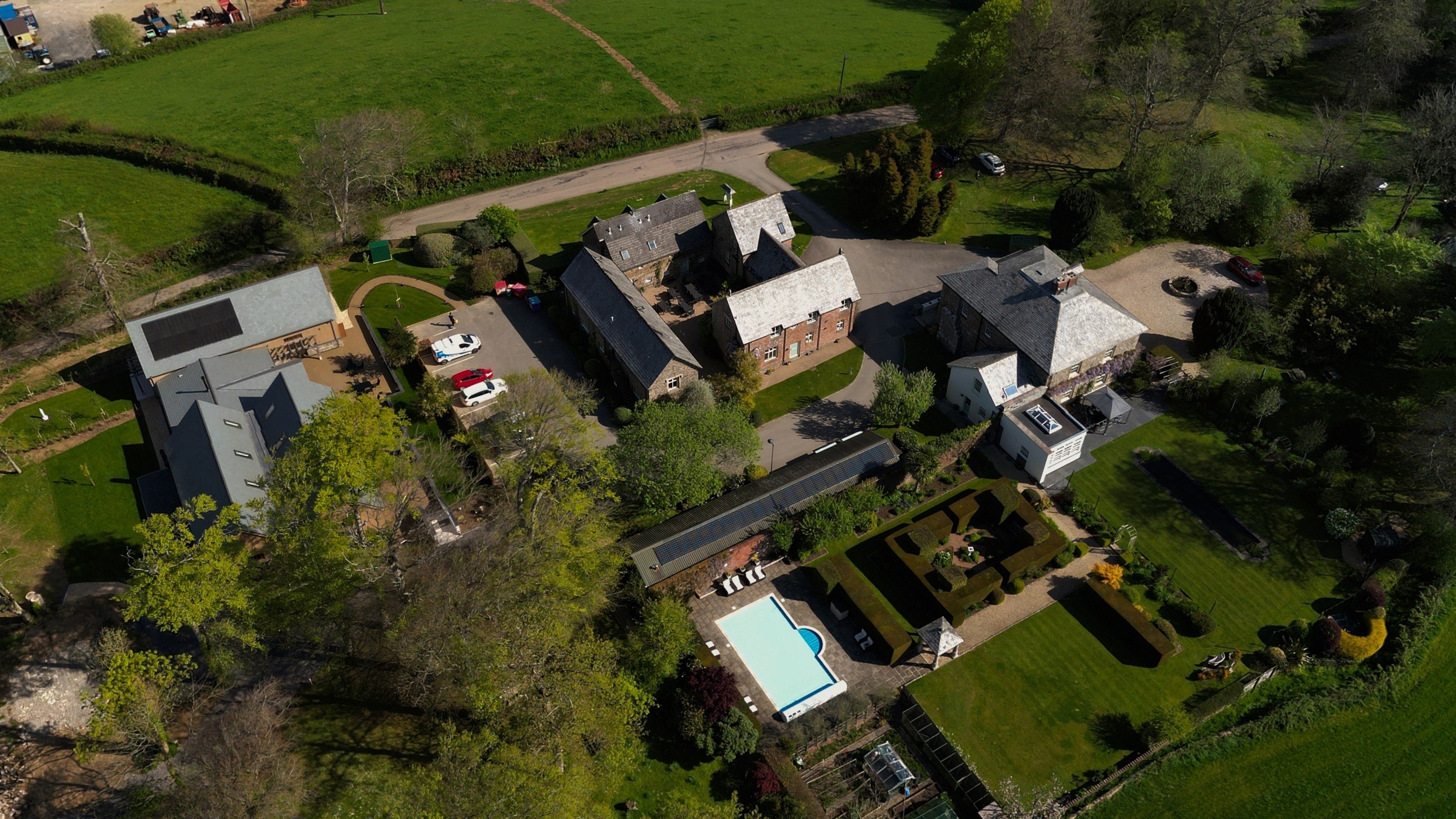 Glebe House Wedding Aerial Tour